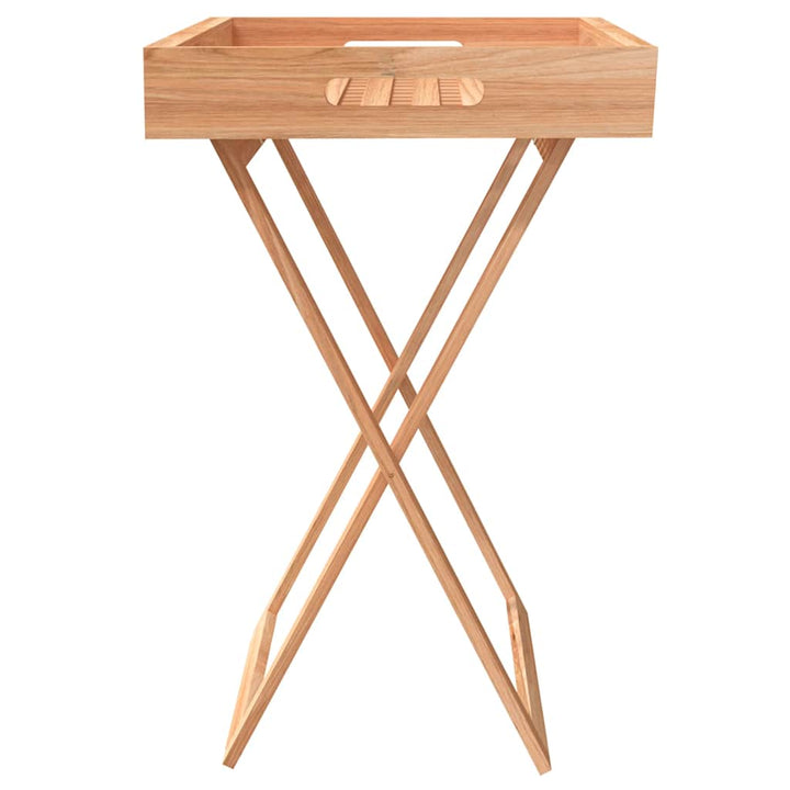 foldbart bakkebord 52x36x56,5 cm massivt valnøddetræ