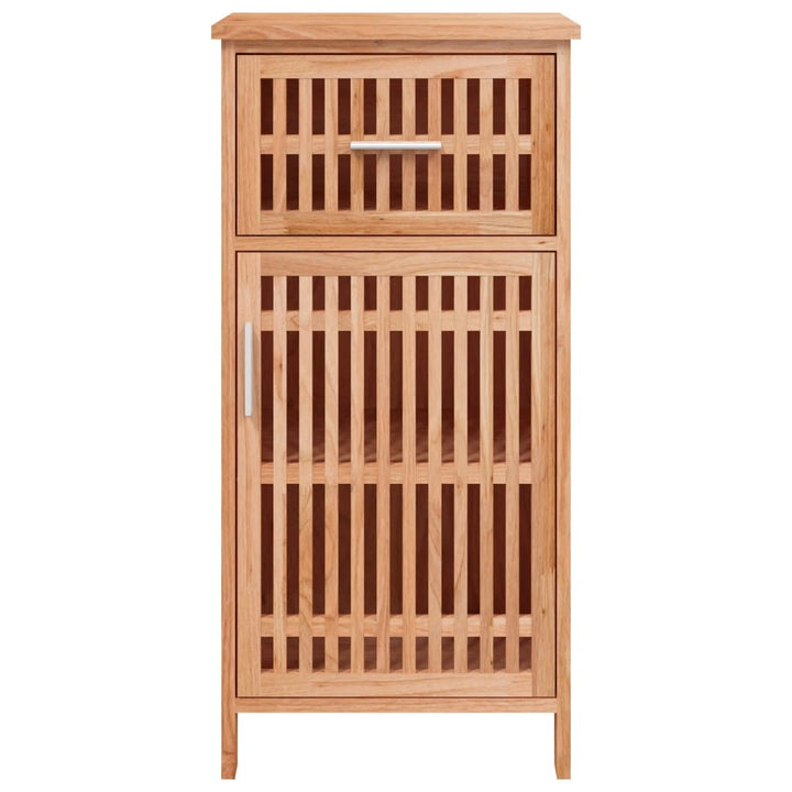 badeværelsesskab 42x29x82 cm massivt valnøddetræ