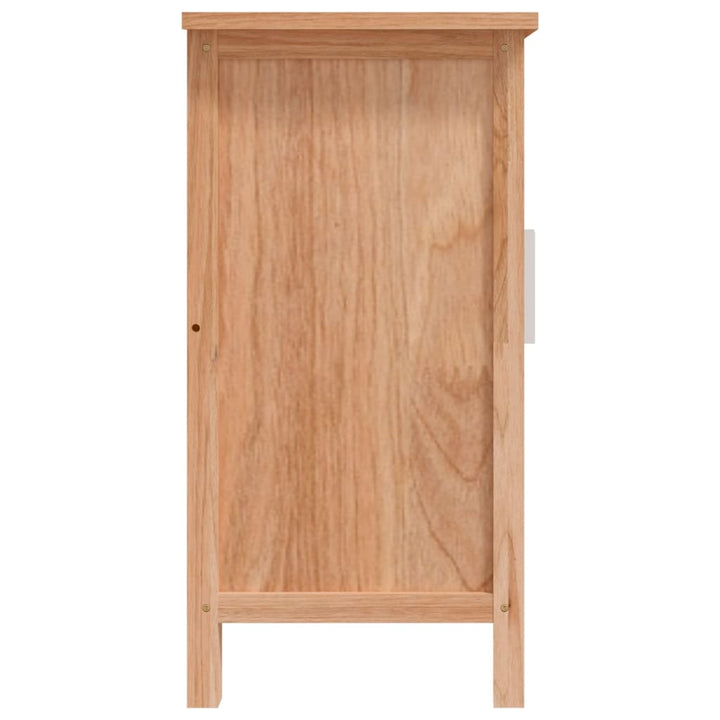 vaskeskab til badeværelse 66x29x61,5 cm massivt valnøddetræ