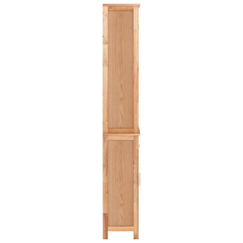 badeværelsesskab 42x29x182 cm massivt valnøddetræ