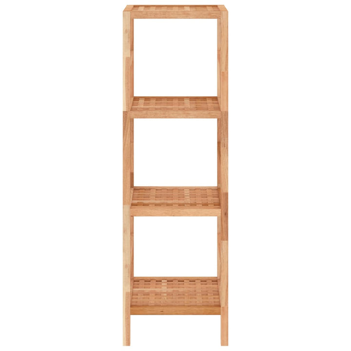 badeværelsesreol 35,5x35,5x112,5 cm massivt valnøddetræ