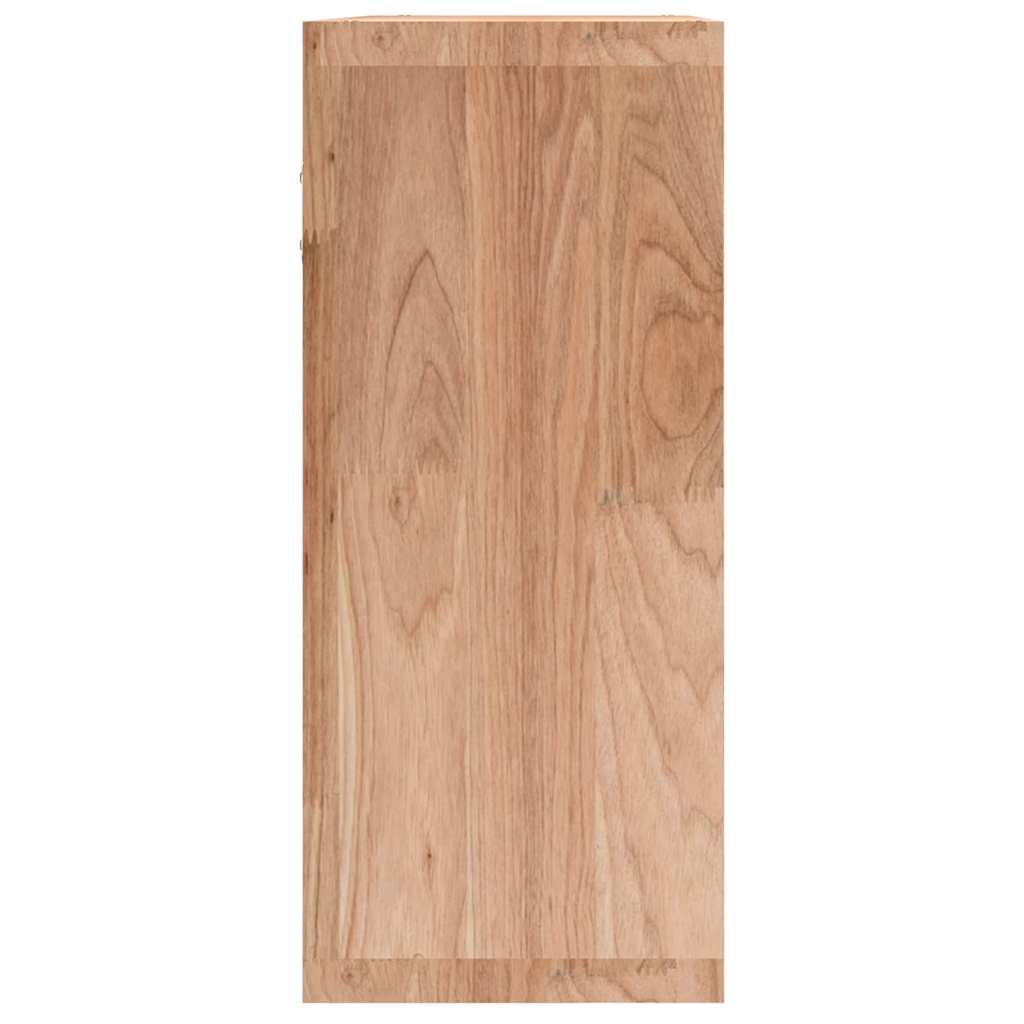 vægskab 42x18x42 cm massivt træ valnød