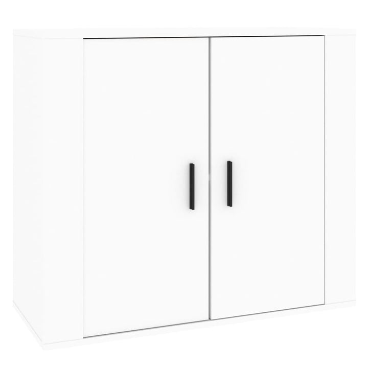 skænk 80x33x70 cm konstrueret træ hvid
