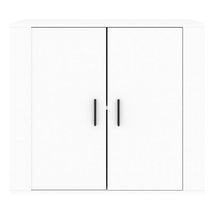 skænk 80x33x70 cm konstrueret træ hvid