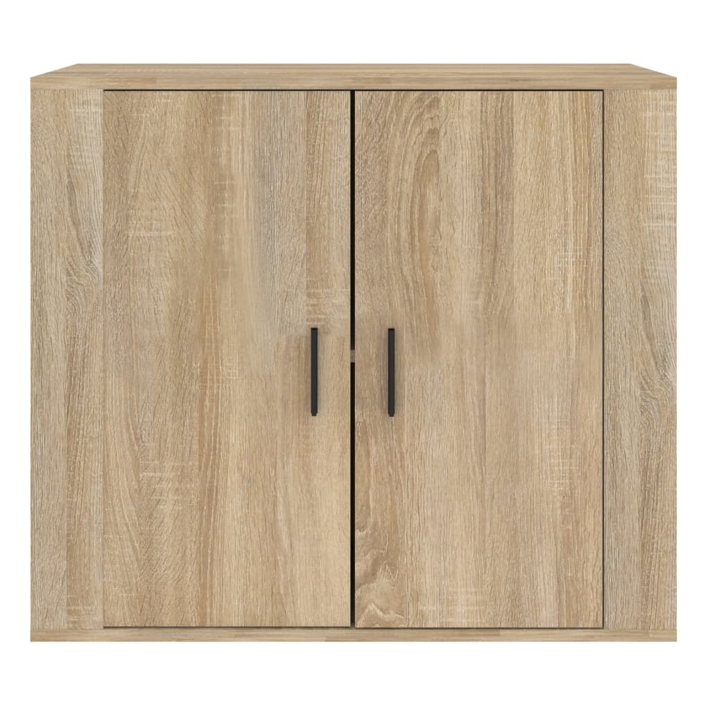 skænk 80x33x70 cm konstrueret træ sonoma-eg