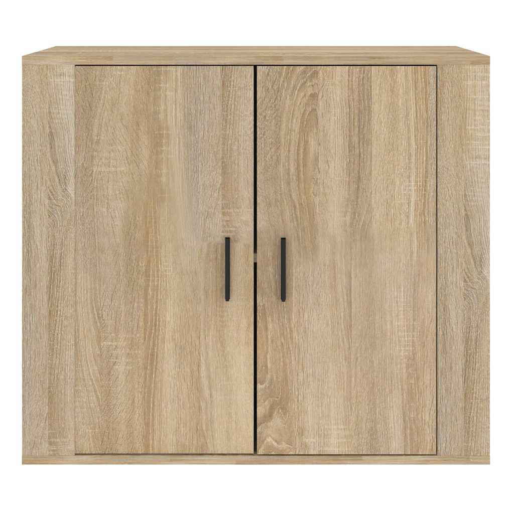 skænk 80x33x70 cm konstrueret træ sonoma-eg