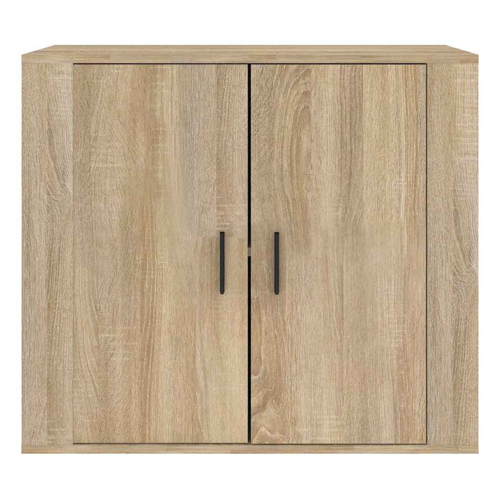 skænk 80x33x70 cm konstrueret træ sonoma-eg