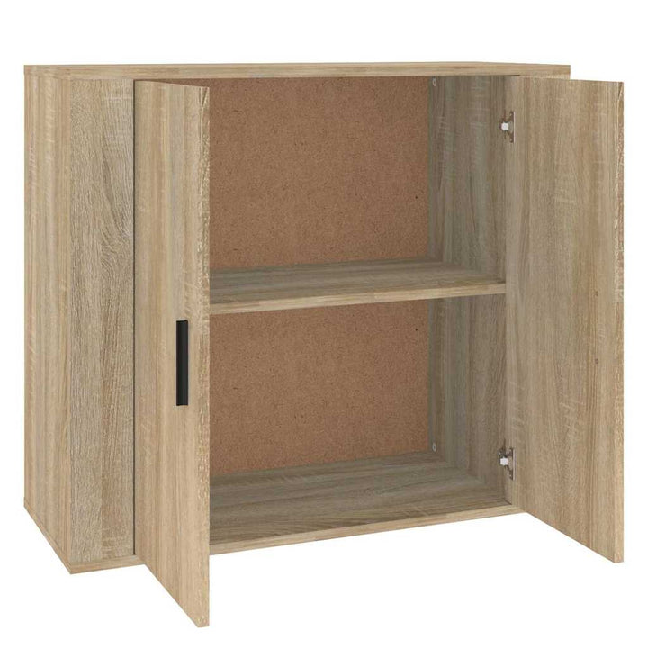 skænk 80x33x70 cm konstrueret træ sonoma-eg