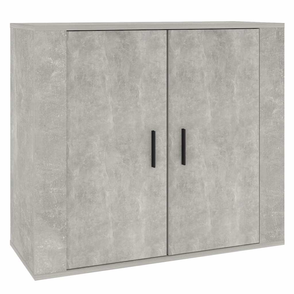 skænk 80x33x70 cm konstrueret træ betongrå