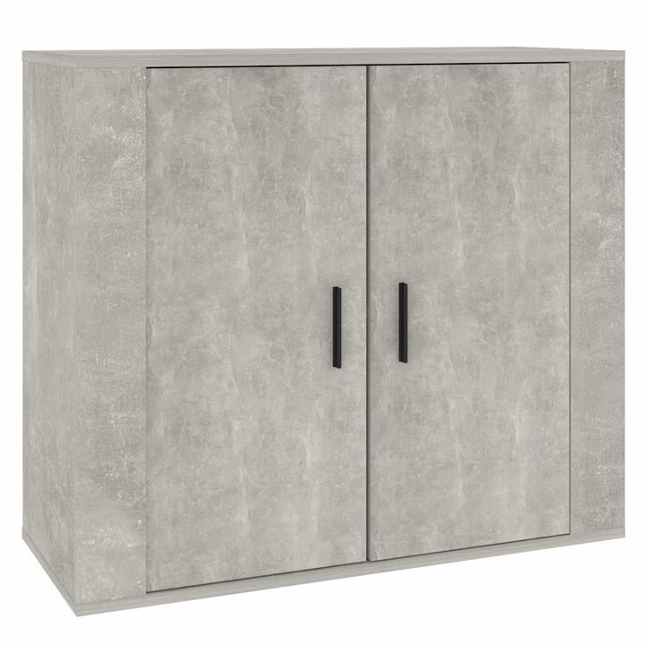 skænk 80x33x70 cm konstrueret træ betongrå