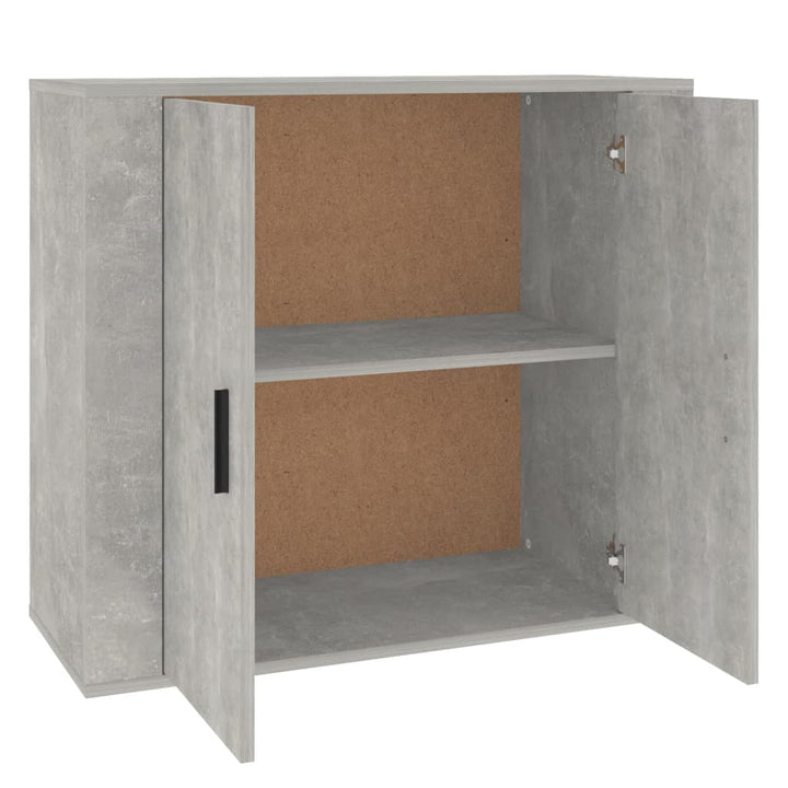 skænk 80x33x70 cm konstrueret træ betongrå