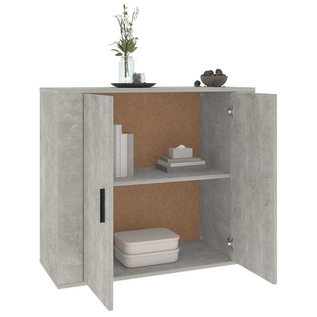 skænk 80x33x70 cm konstrueret træ betongrå
