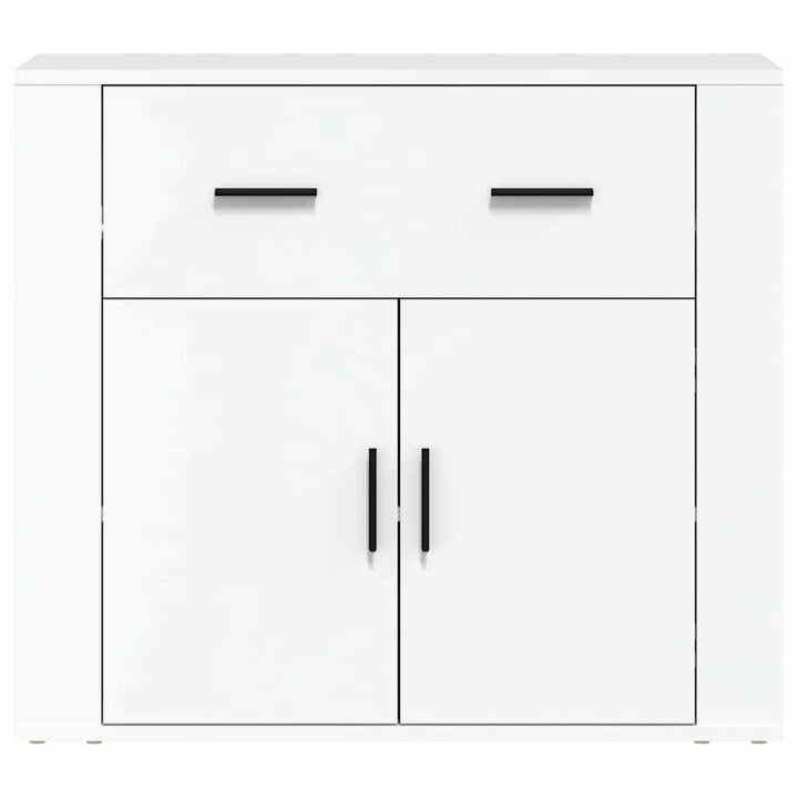 skænk 80x33x70 cm konstrueret træ hvid