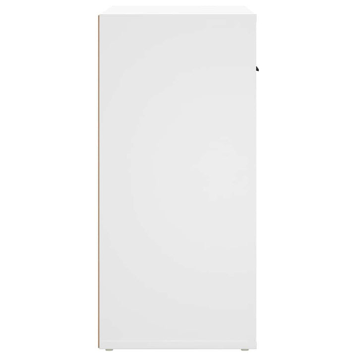 skænk 80x33x70 cm konstrueret træ hvid