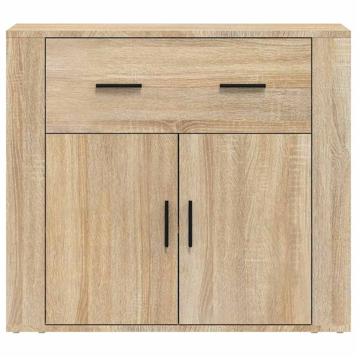 skænk 80x33x70 cm konstrueret træ sonoma-eg