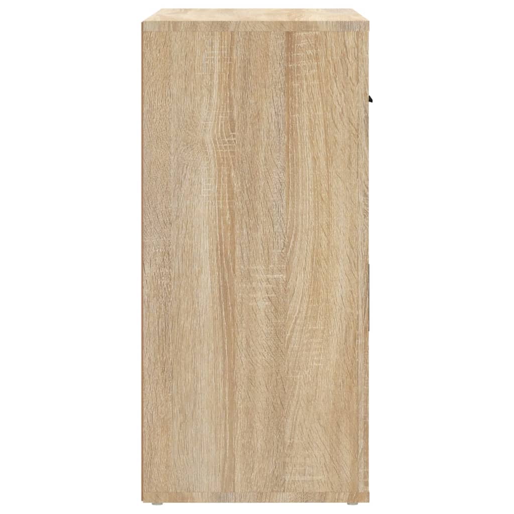 skænk 80x33x70 cm konstrueret træ sonoma-eg