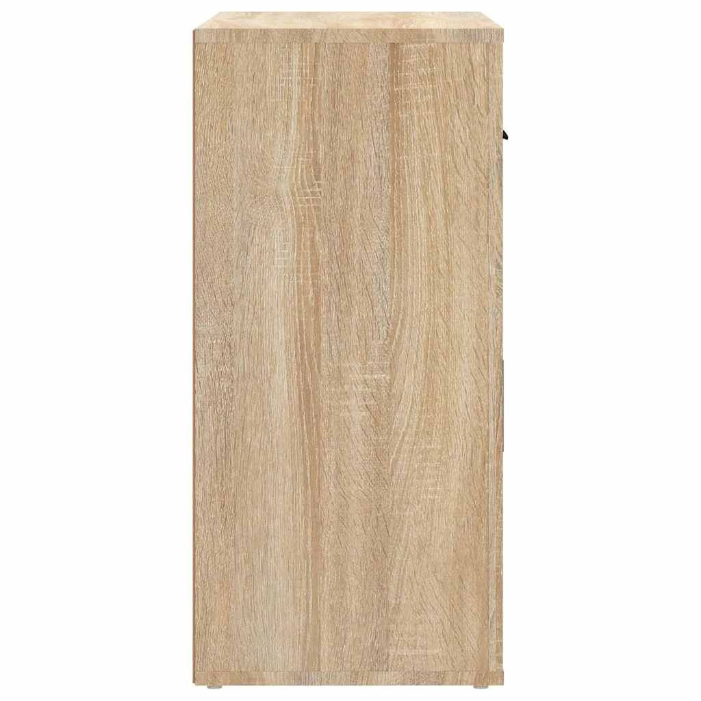 skænk 80x33x70 cm konstrueret træ sonoma-eg