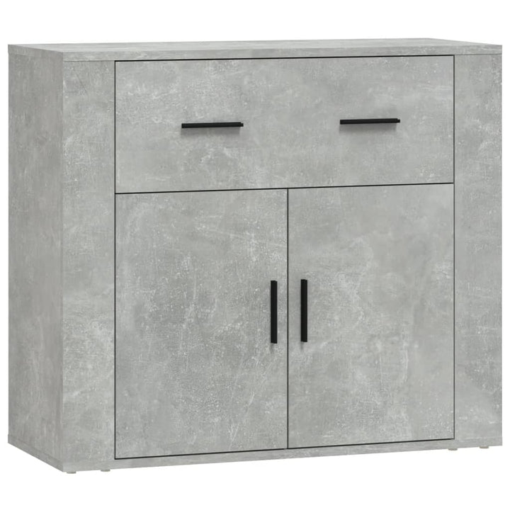 skænk 80x33x70 cm konstrueret træ betongrå