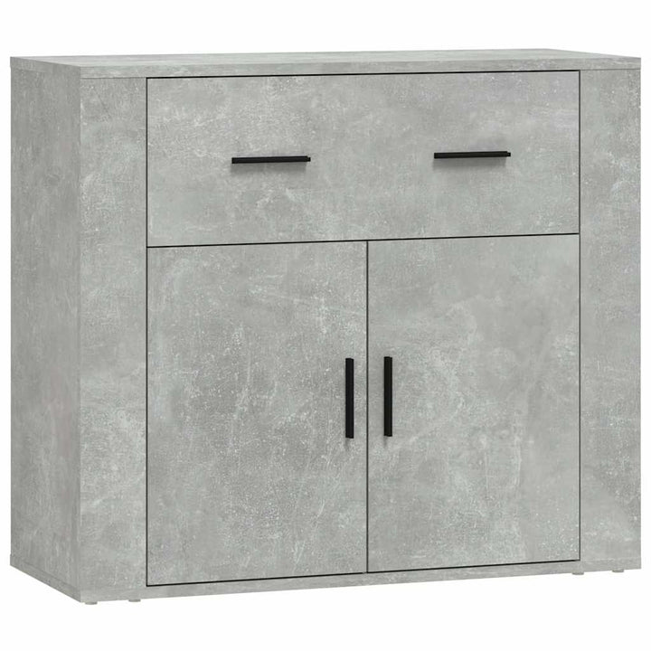 skænk 80x33x70 cm konstrueret træ betongrå