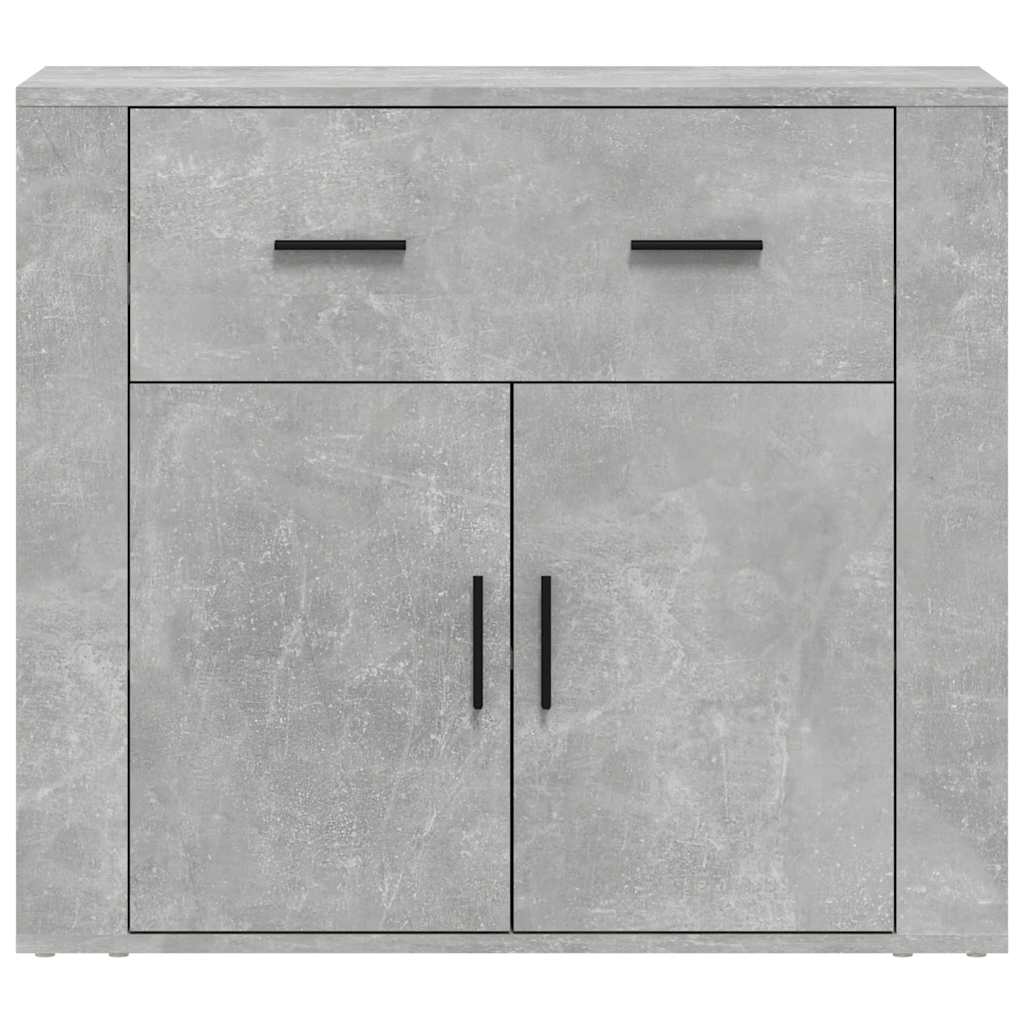 skænk 80x33x70 cm konstrueret træ betongrå