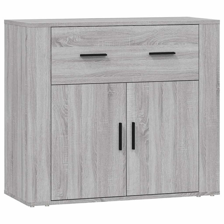 skænk 80x33x70 cm konstrueret træ grå sonoma-eg