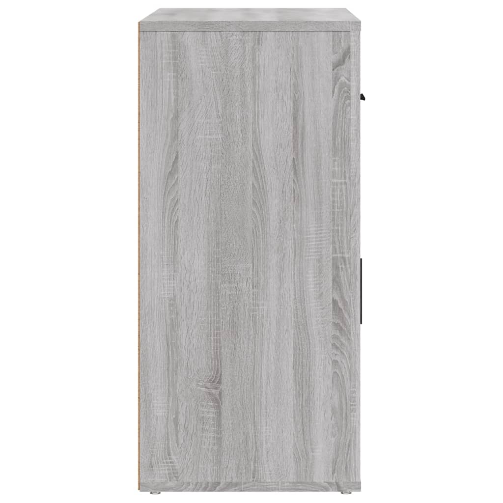skænk 80x33x70 cm konstrueret træ grå sonoma-eg