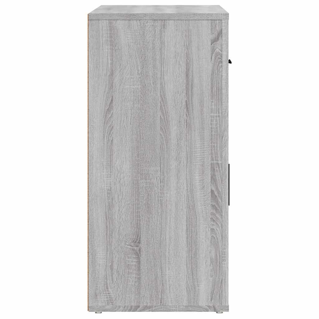 skænk 80x33x70 cm konstrueret træ grå sonoma-eg