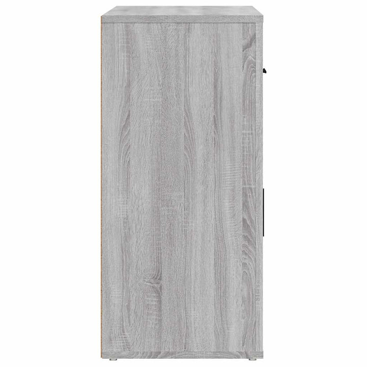 skænk 80x33x70 cm konstrueret træ grå sonoma-eg