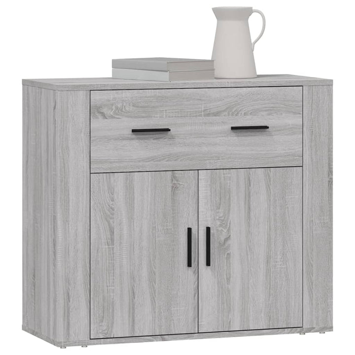 skænk 80x33x70 cm konstrueret træ grå sonoma-eg