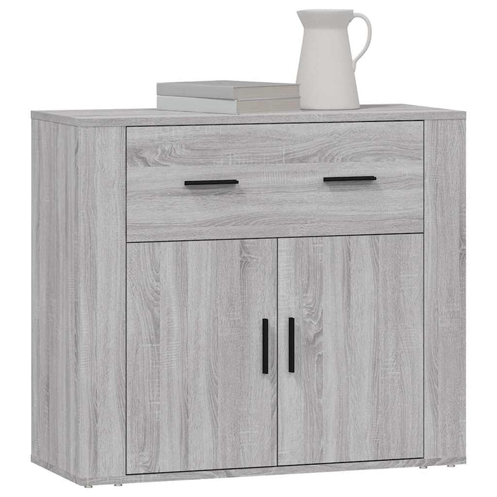 skænk 80x33x70 cm konstrueret træ grå sonoma-eg