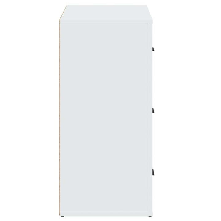 skænk 80x33x70 cm konstrueret træ hvid