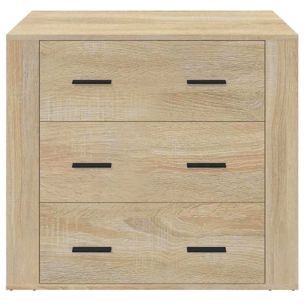 skænk 80x33x70 cm konstrueret træ sonoma-eg