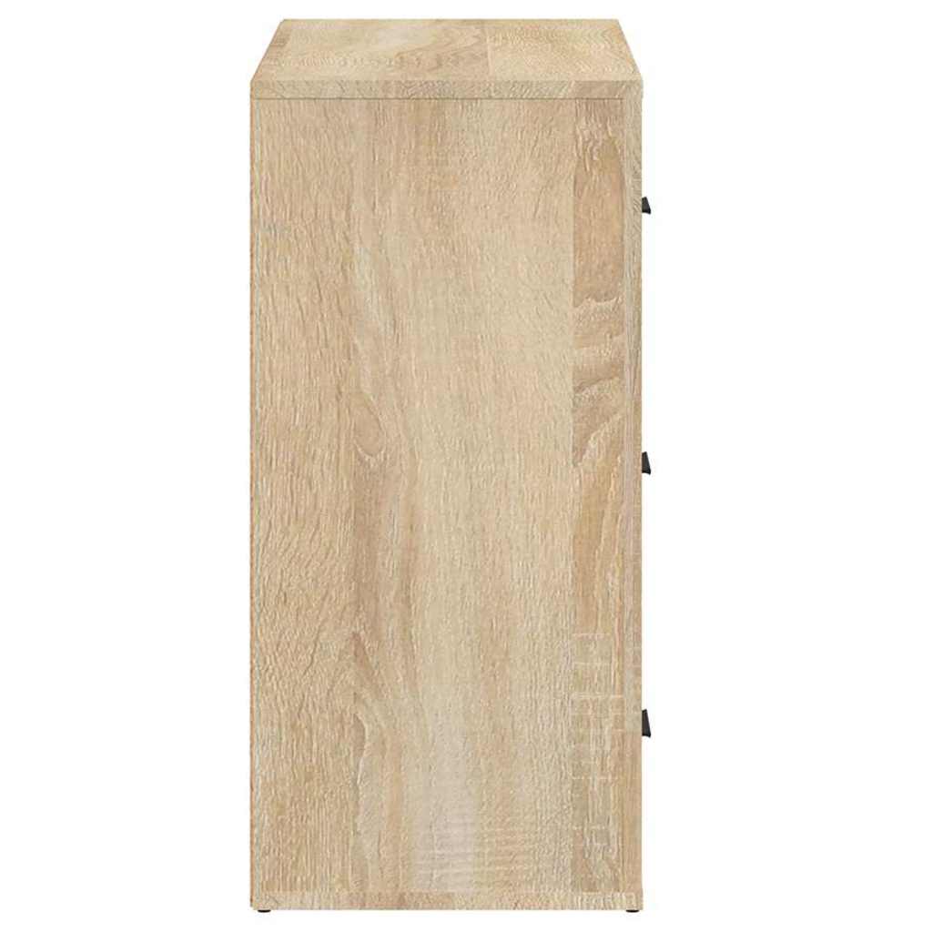 skænk 80x33x70 cm konstrueret træ sonoma-eg