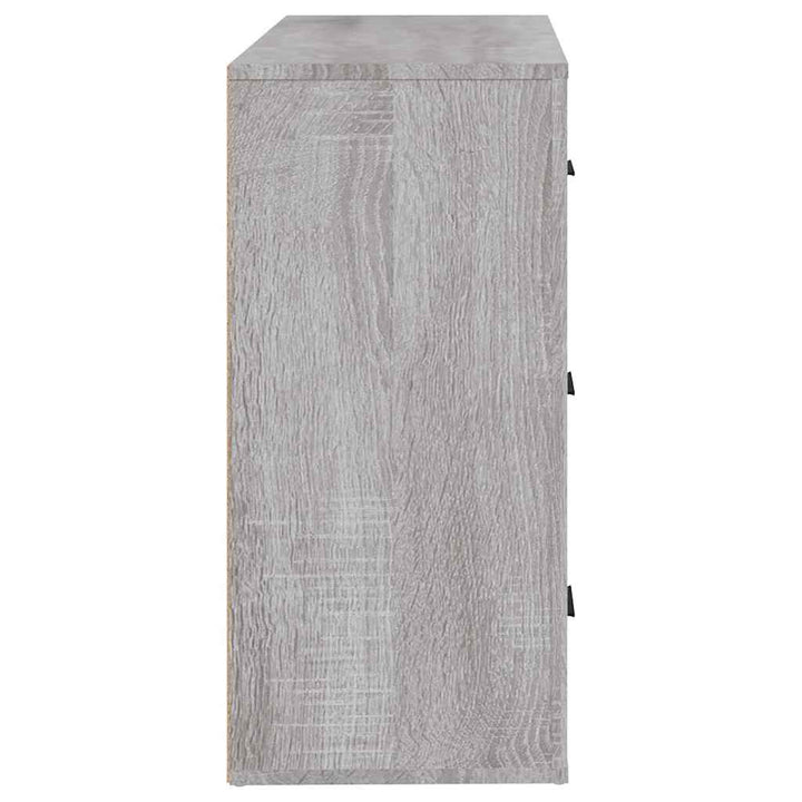skænk 80x33x70 cm konstrueret træ grå sonoma-eg
