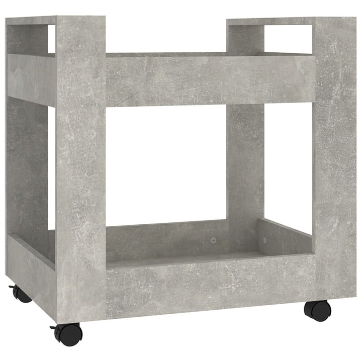 kontorvogn 60x45x60 cm konstrueret træ betongrå