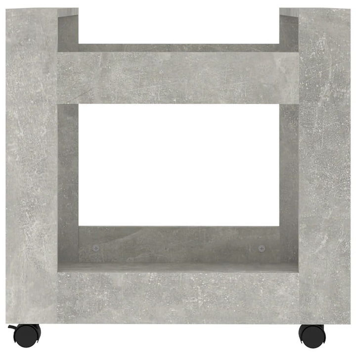 kontorvogn 60x45x60 cm konstrueret træ betongrå