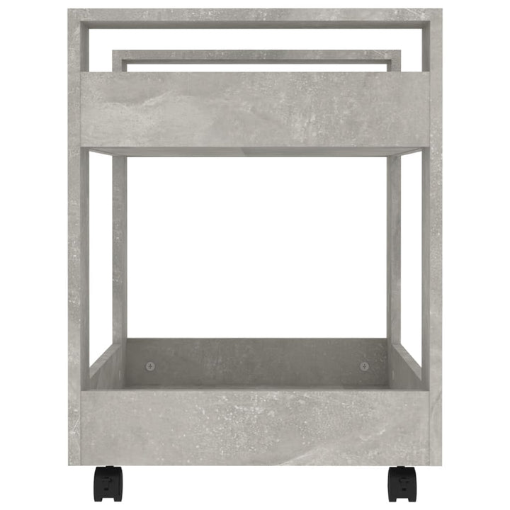 kontorvogn 60x45x60 cm konstrueret træ betongrå