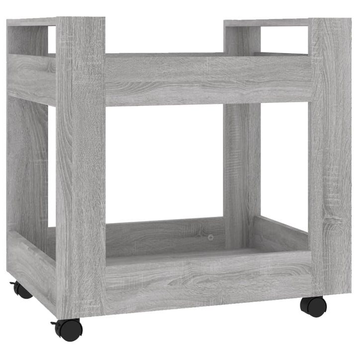 kontorvogn 60x45x60 cm konstrueret træ grå sonoma-eg