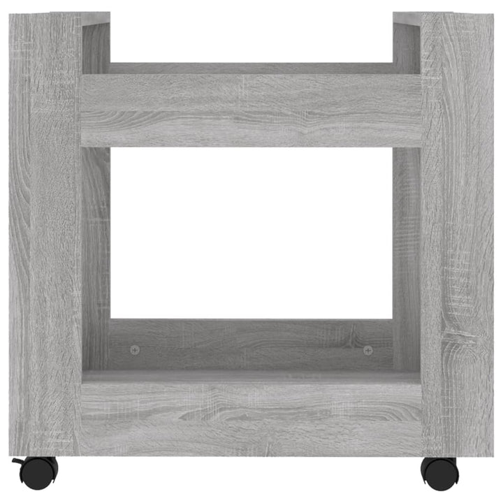kontorvogn 60x45x60 cm konstrueret træ grå sonoma-eg
