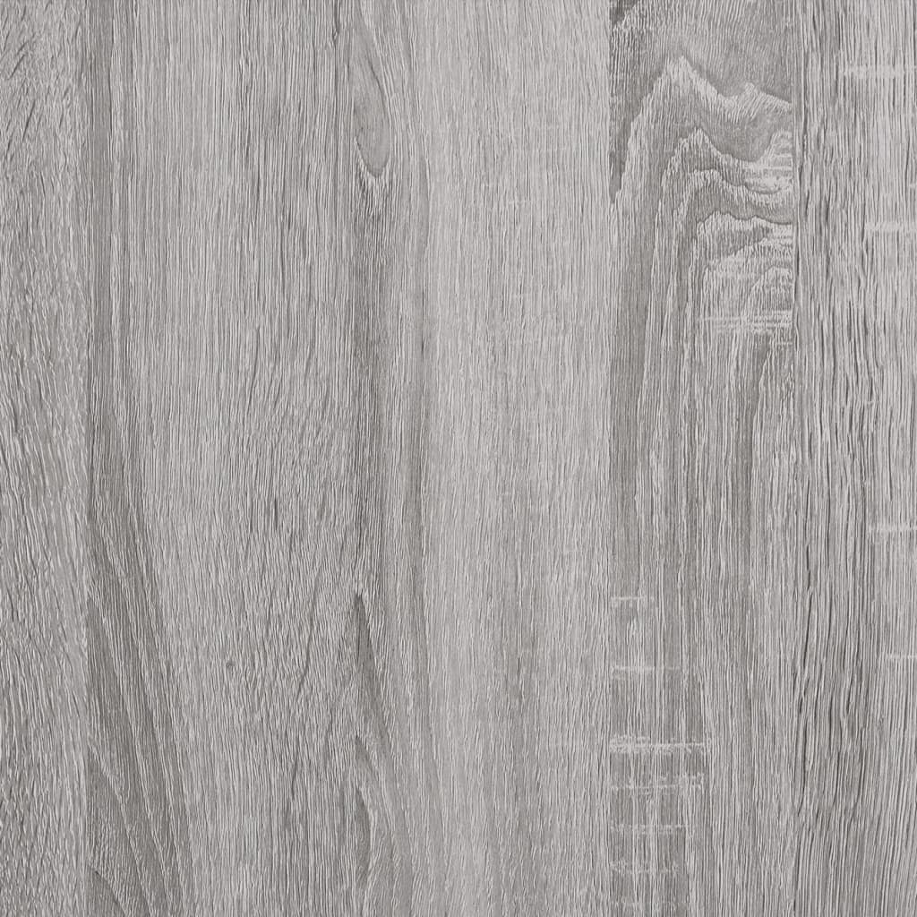 kontorvogn 60x45x60 cm konstrueret træ grå sonoma-eg