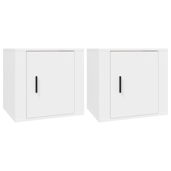 sengeborde 2 stk. 50x39x47 cm hvid