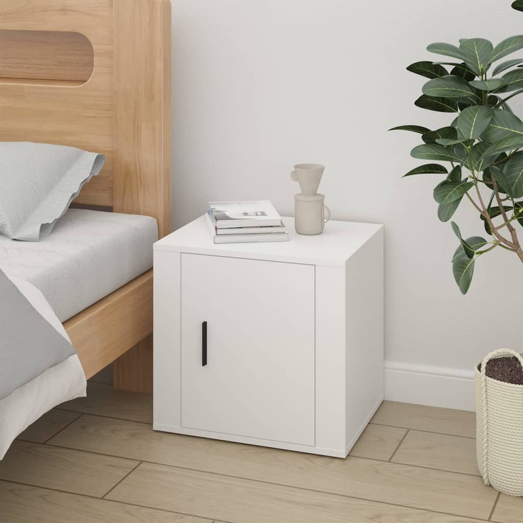 sengeborde 2 stk. 50x39x47 cm hvid