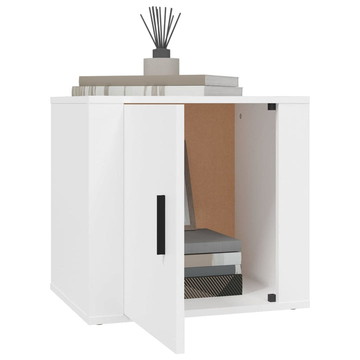 sengeborde 2 stk. 50x39x47 cm hvid