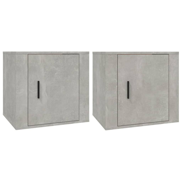 sengebord 50x39x47 cm 2 stk. betongrå