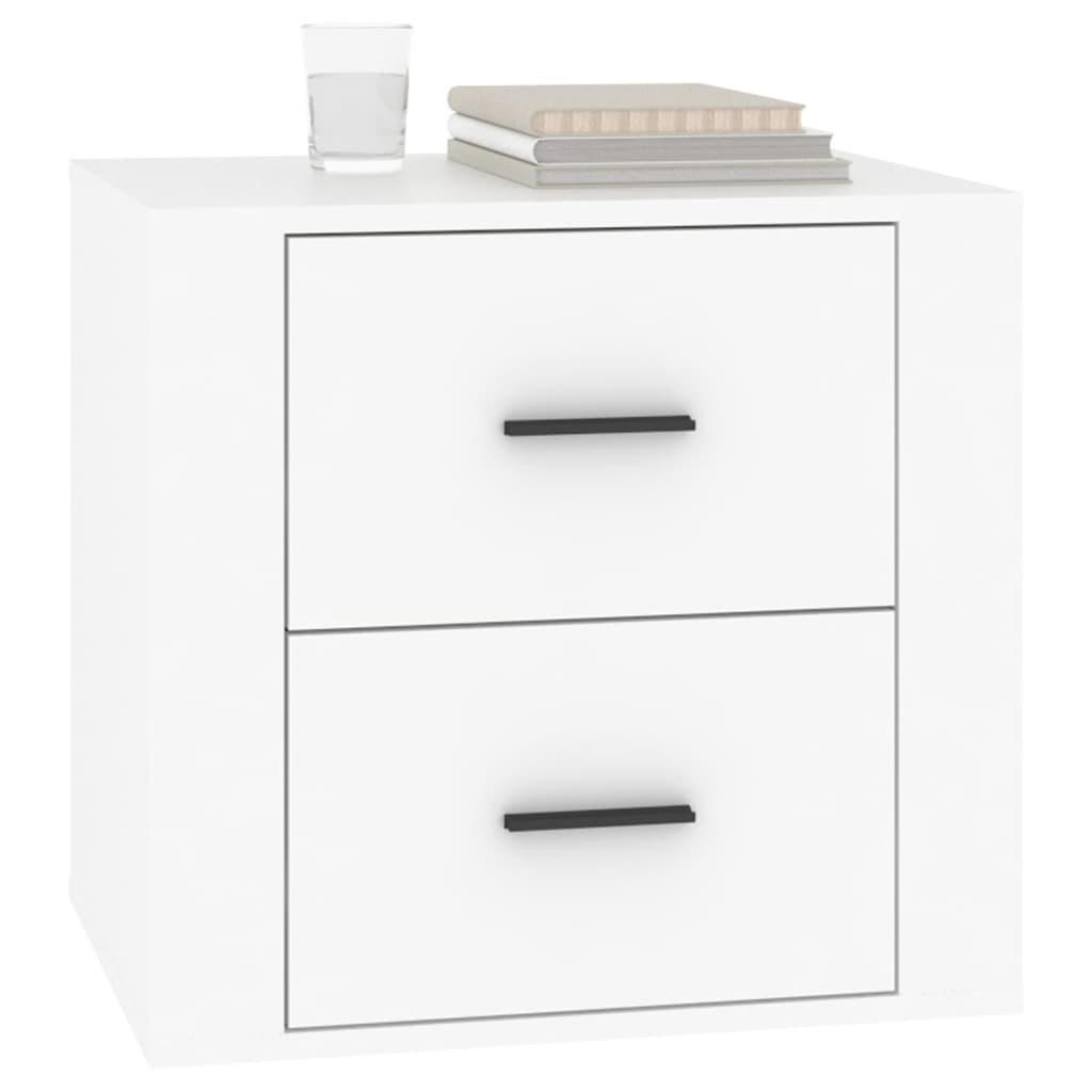 sengebord 50x39x47 cm hvid