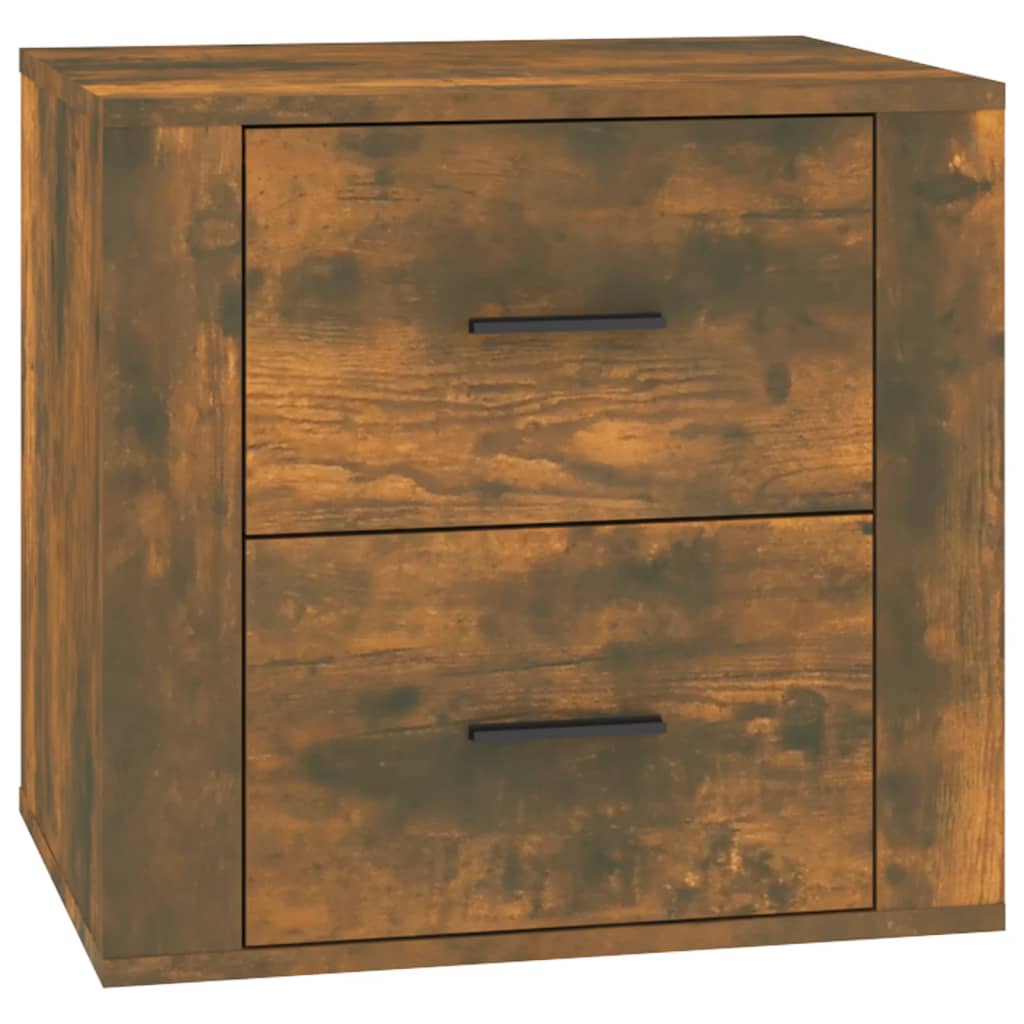 sengebord 50x39x47 cm røget egetræsfarve