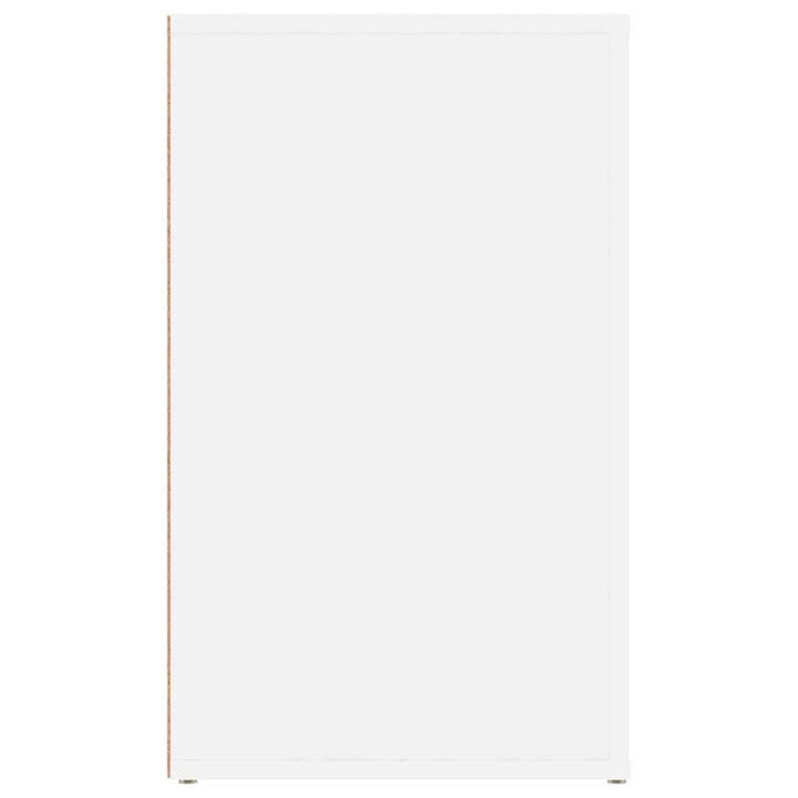 sengebord 50x36x60 cm konstrueret træ hvid
