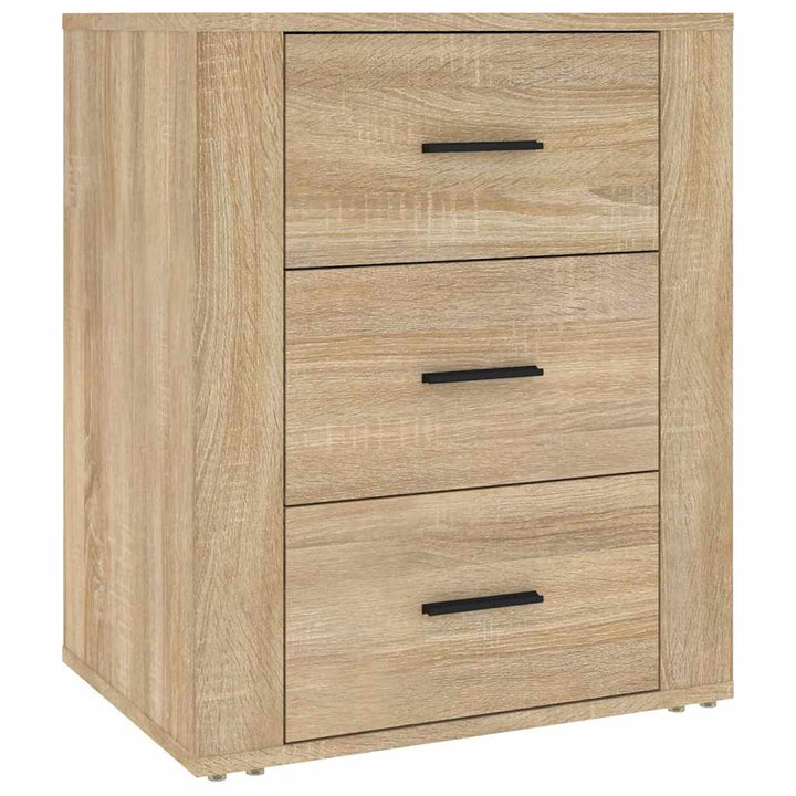 sengebord 50x36x60 cm konstrueret træ Sonoma egetræsfarve