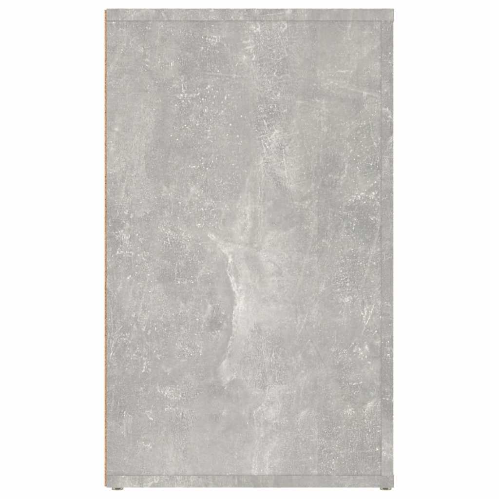 sengebord 50x36x60 cm konstrueret træ betongrå