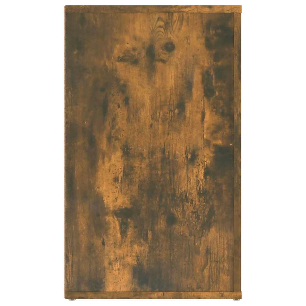 sengebord 50x36x60 cm konstrueret træ røget egetræsfarve